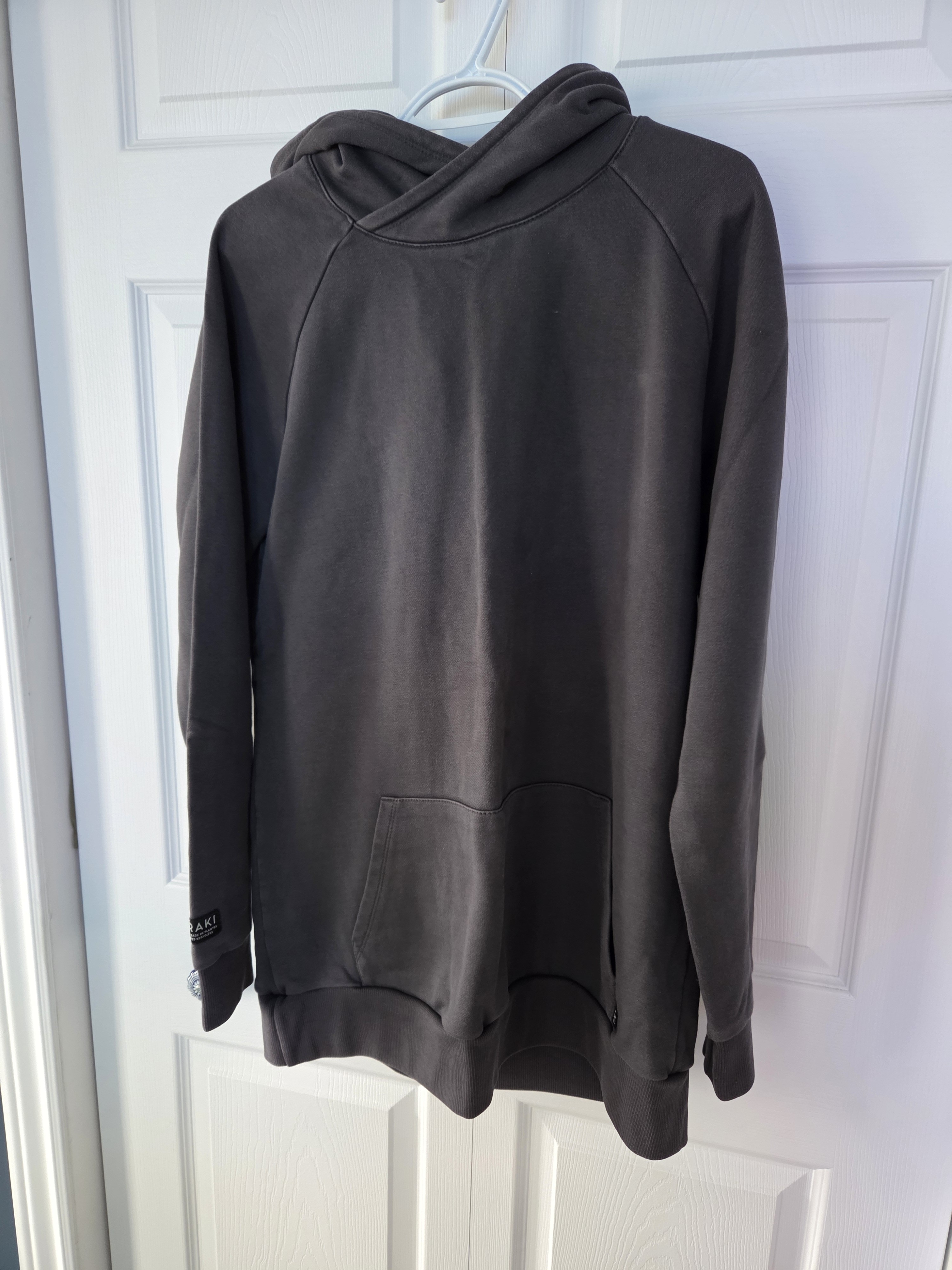 Women's Charcoal Pullover Hoodie With Kangaroo Pocket